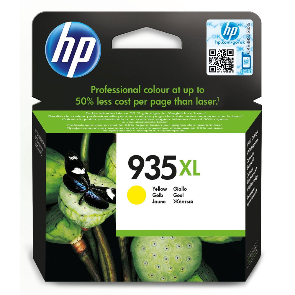 CARTUCCIA HP N° 935XL C2P26 GIALLO ORIGINALE OFFICEJET 6230 6830