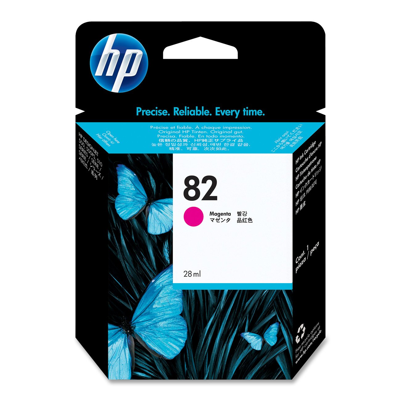 CARTUCCIA HP C4912A N° 82 MAGENTA ALTA CAPACITA' ORIGINALE DesignJet 500/510/800/800PS