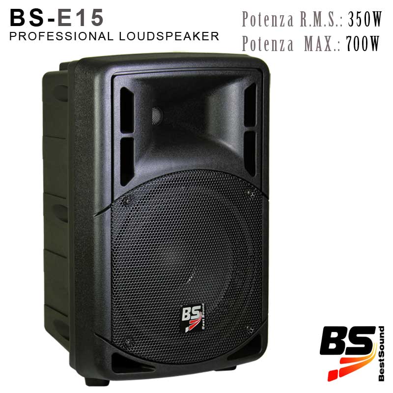 CASSA ACUSTICA PASSIVO ABS 15" - 700W MUSICALI - 40Hz/20KHz - 128dBmax. 8 ohm BS-E15