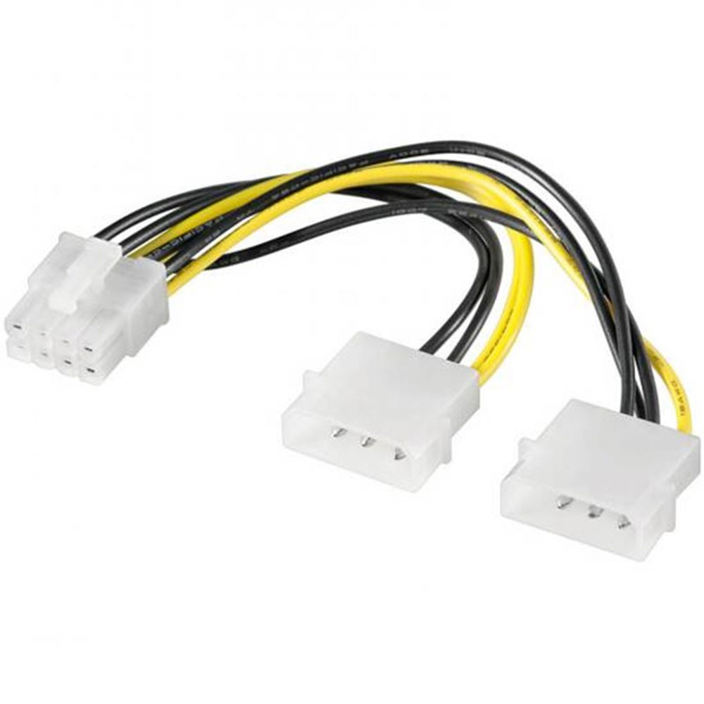 CAVO ALIMENTAZIONE LINK PER SCHEDE GRAFICHE PCI EXPRESS MOLEX (2x5,25) A 8 POLI