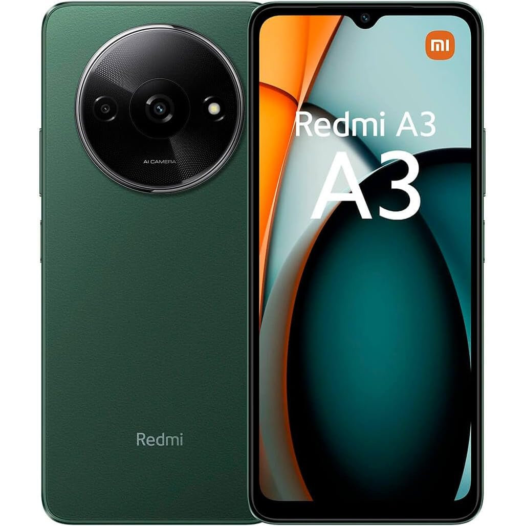 CELLULARE SMARTPHONE XIAOMI Redmi A3 4G LCD 6.71" 4GB/128GB COLORE FOREST GREEN GARANZIA ITALIA