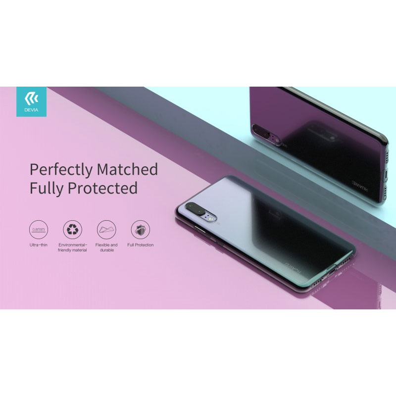 DEVIA CUSTODIA COVER PP TRASPARENTE PER TELEFONO CELLULARE HUAWEI  P20 EML-L9
