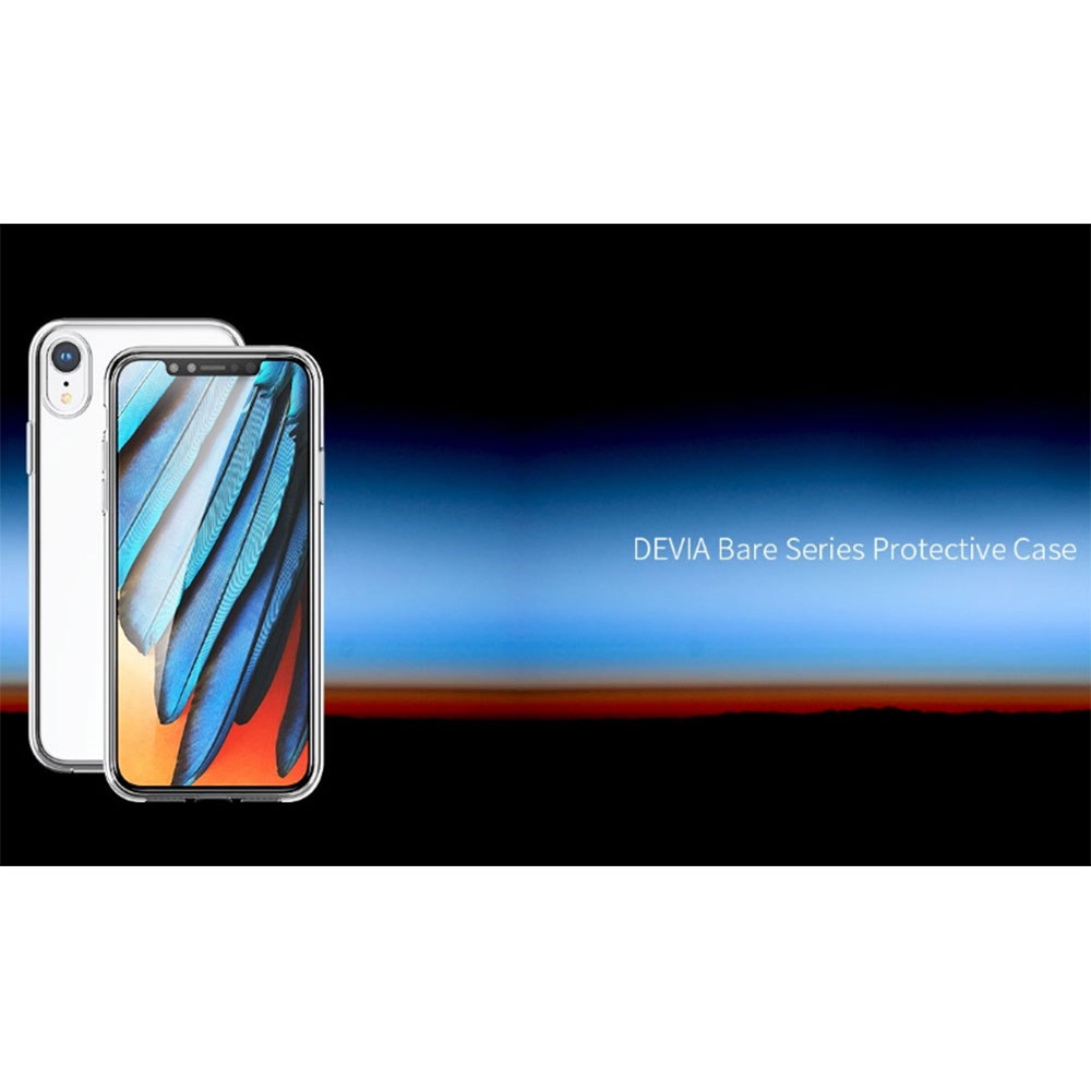 DEVIA CUSTODIA COVER ANTI-SHOCK TPU SOFT PER TELEFONO CELLULARE IPHONE Xs Max 6.5"
