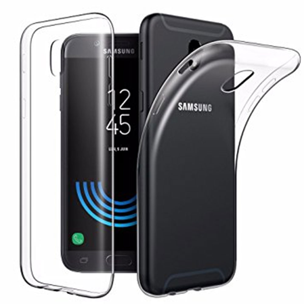 DEVIA CUSTODIA COVER TPU SLIM 0.5mm MORBIDA TRASPARENTE PER TELEFONO CELLULARE SAMSUNG J7 2017 SM-J730F