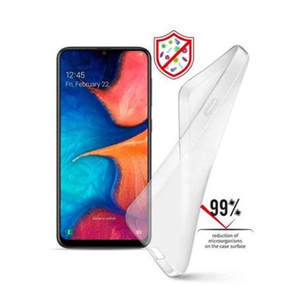 VODAFONE CUSTODIA COVER TPU SLIM 0.5mm MORBIDA TRASPARENTE ANTIBBATTERICA PER TELEFONO CELLULARE APPLE iPhone 12 / iPhone 12 Pro