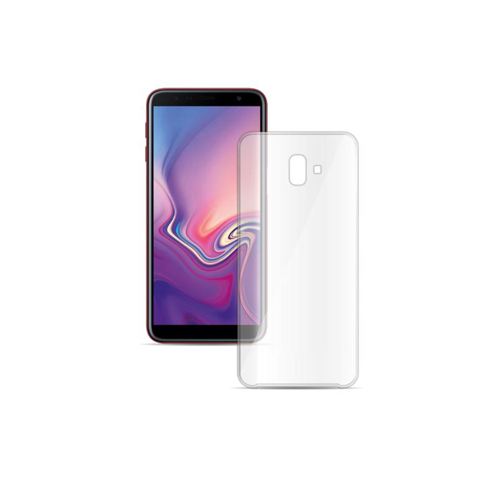 VODAFONE CUSTODIA COVER TPU SLIM 0.5mm MORBIDA TRASPARENTE PER TELEFONO CELLULARE SAMSUNG J6+ 2018 (SM-J610FN)