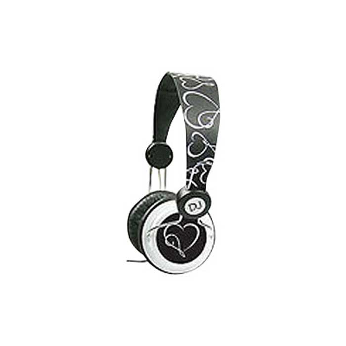 CUFFIA MEDIACOM M-DJ4040C DJ DRUM STEREOFONICA CUORI INFINITI  PER HI-FI - SMARTPHONE - TABLET - LETTORI MP4