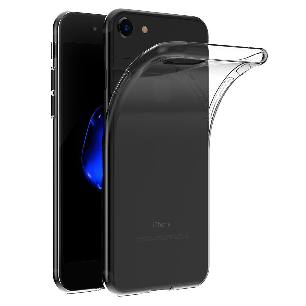 DEVIA CUSTODIA COVER TPU SUPER SLIM 0.5mm MORBIDA TRASPARENTE PER TELEFONO CELLULARE IPHONE 7