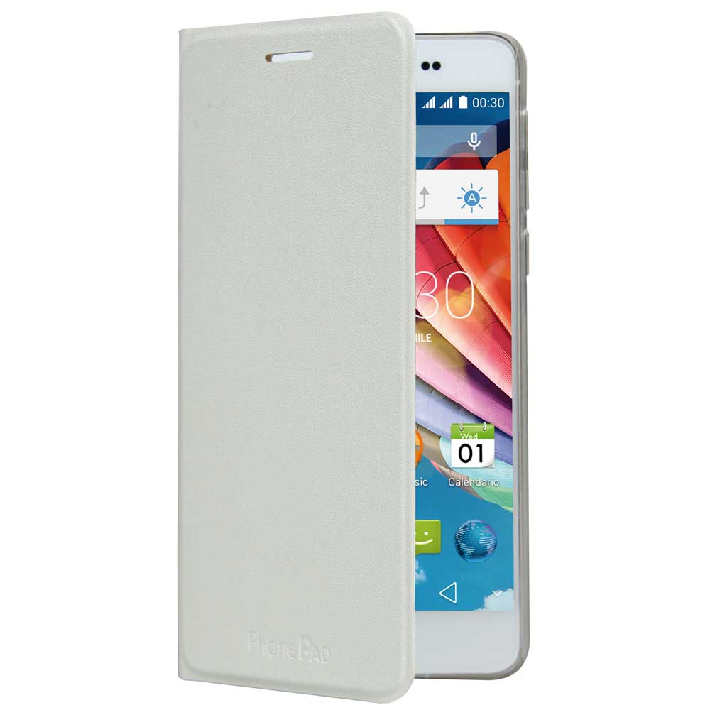 MEDIACOM CUSTODIA FLIP CASE M-X520UAFC PER TELEFONO CELLULARE PhonePad Duo X520U COLORE BIANCO