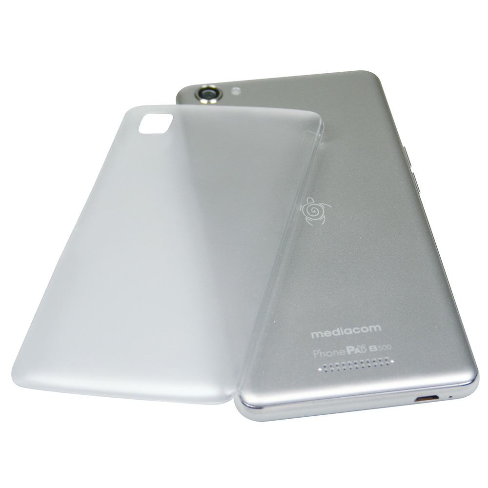 MEDIACOM HARD CASE M-B500HC IN SOTTILE PLASTICA TRASPARENTE COVER POSTERIORE PER PHONEPAD DUO B500