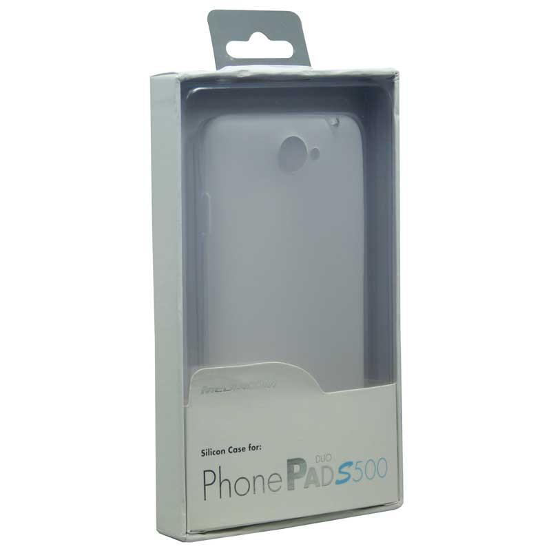 MEDIACOM BACK CASE M-S500SC IN SILICONE BIANCO PER PHONEPAD DUO S500