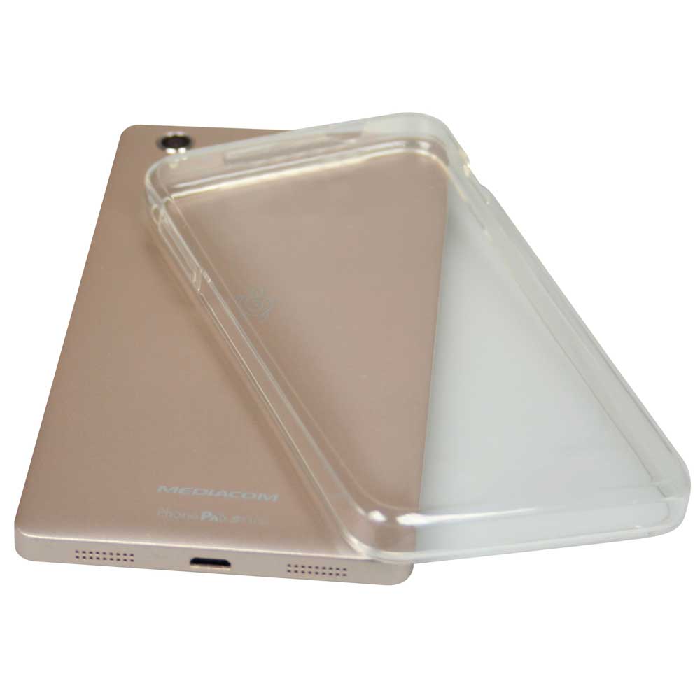 MEDIACOM BACK CASE M-S510SC IN SILICONE TRASPARENTE PER PhonePad Duo S510 - S510U