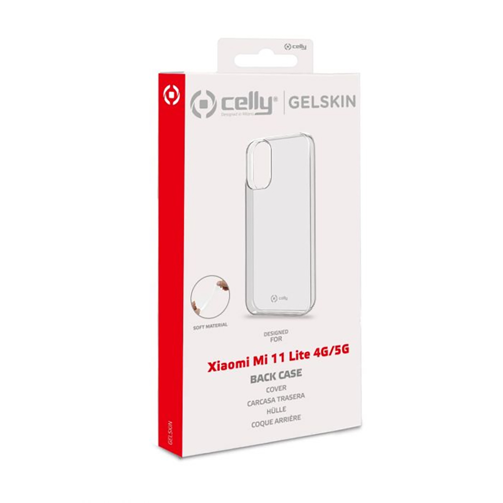 CELLY CUSTODIA COVER TPU SOFT TRASPARENTE PER TELEFONO CELLULARE XIAOMI MI 11 LITE 5G - XIAOMI MI 11 LITE 5G NE - XIAOMI MI 11 LITE 4G