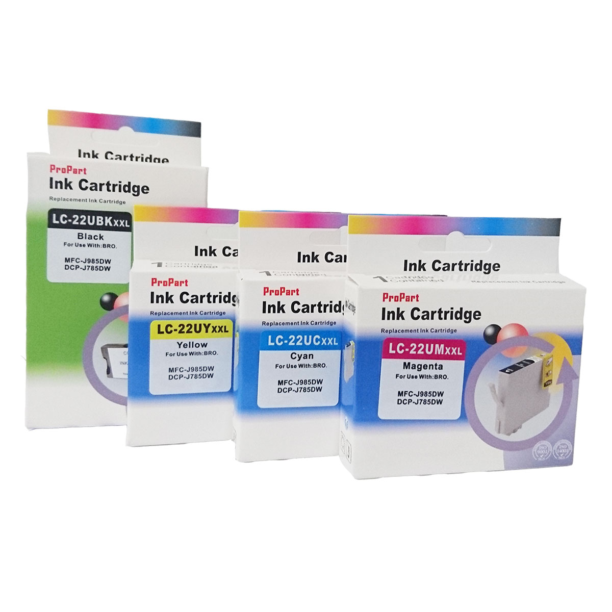 CARTUCCIA BROTHER COMPATIBILE LC22UBK XXL (2.4K) NERO 50ml PER MFC-J985DW, DCP-J785DW