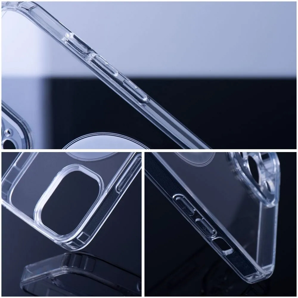 CLEAR MAG COVER TRASPARENTE PROTEZIONE FOTOCAMERA E BORDI CON MagSafe PER Samsung S24 FE