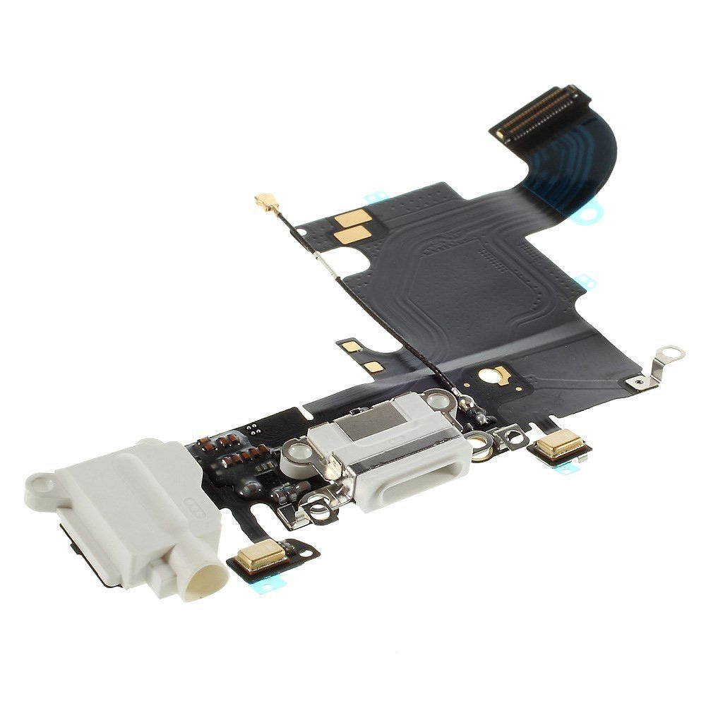 RICAMBIO FLAT CABLE APPLE PER IPHONE 6S CON CONNETTORE RICARICA E AURICOLARE ORIGINALE COLORE BIANCO