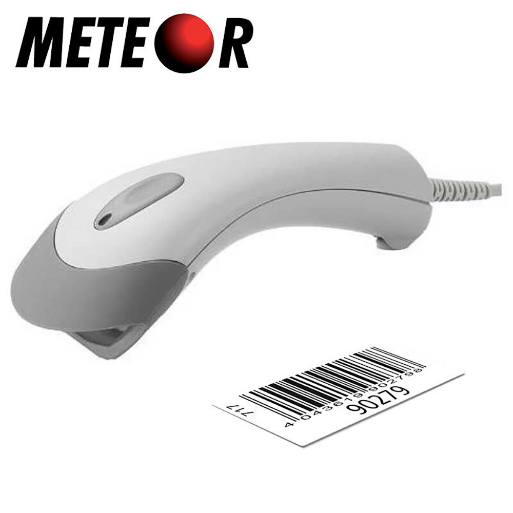 LETTORE BARCODE METEOR @CLIP LONG RANGER CCD USB CODICI A BARRE