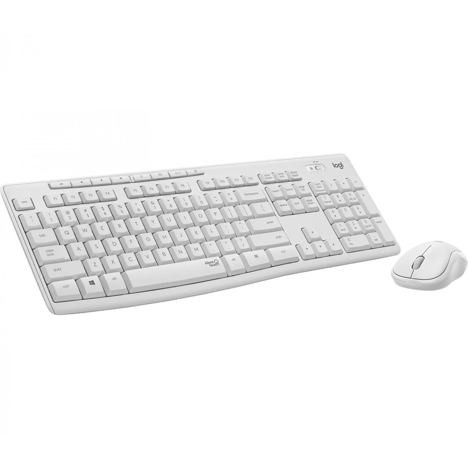 KIT LOGITECH MK295 SILENT WIRELESS COMBO TASTIERA + MOUSE COLORE BIANCO 920-009821