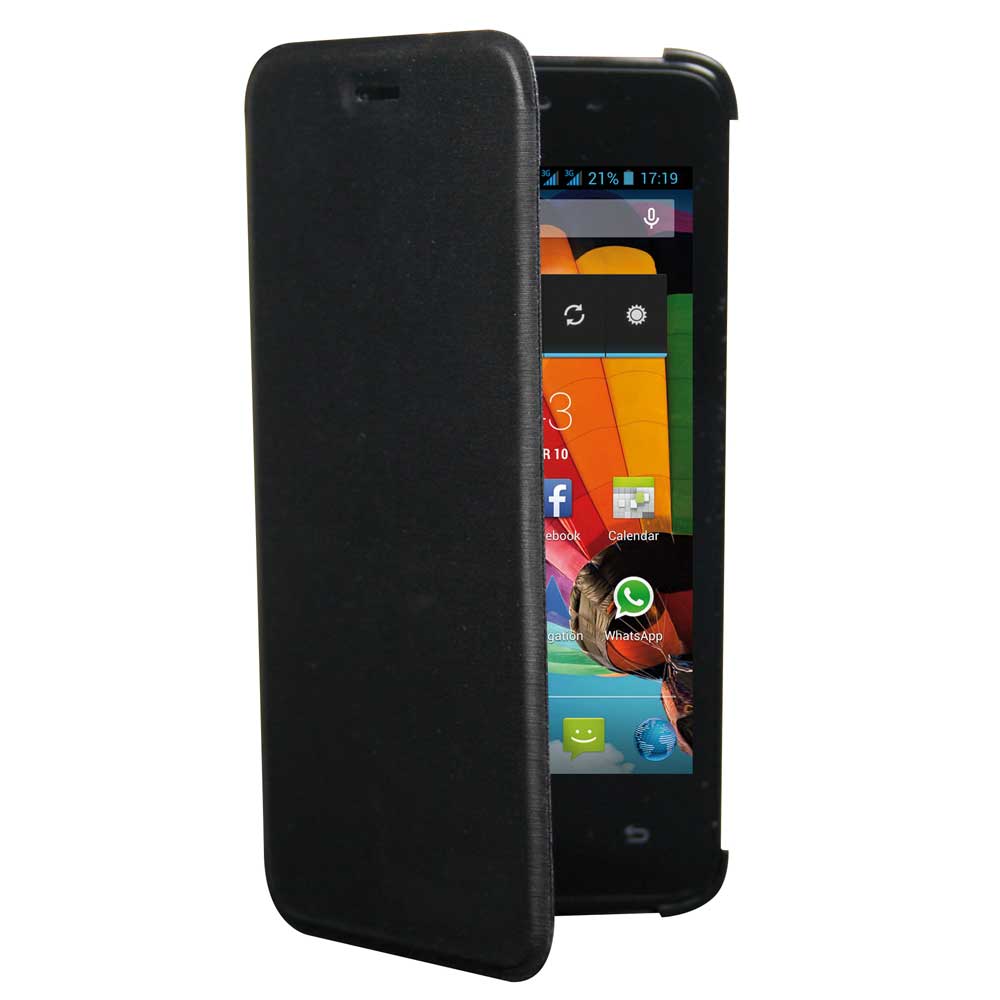 MEDIACOM CUSTODIA SMART CASE M-G400FC PER TELEFONO CELLULARE PhonePad Duo G400 Nero