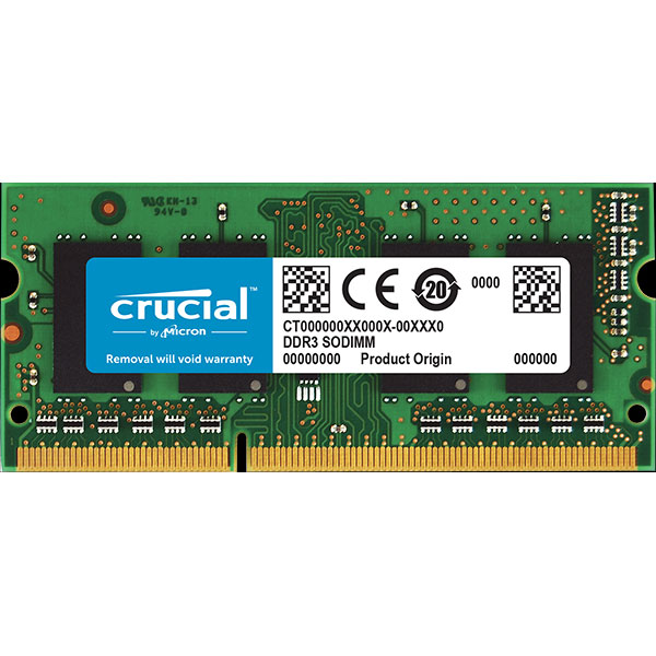 MEMORIA RAM SO-DDR3L CRUCIAL 4 GB PC 1600 CL11 1,35v PER NOTEBOOK