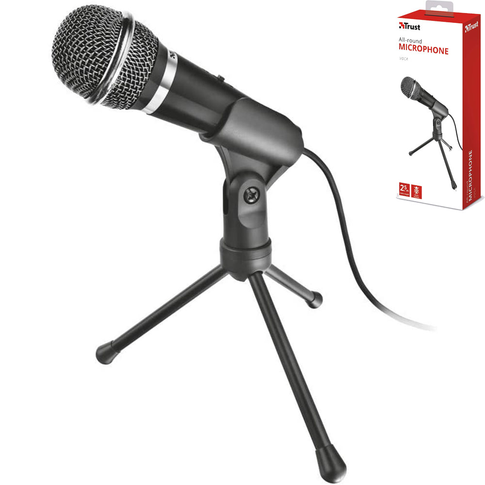 MICROFONO TRUST STARZZ 3.5MM ON/OFF + TREPPIEDE
