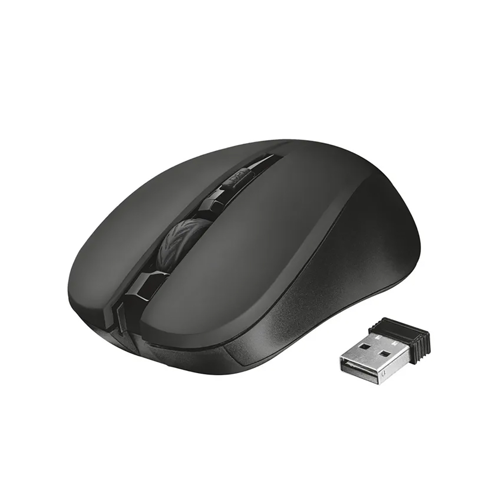 MOUSE TRUST MYDO SILENT 4 TASTI OTTICO 1800 dpi WIRELESS 2.4 GHz COLORE BLACK