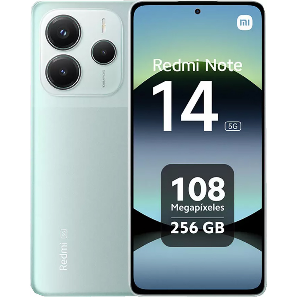 CELLULARE SMARTPHONE XIAOMI REDMI NOTE 14 5G LCD 6.67" NFC 8GB/256GB COLORE CORAL GREEN GARANZIA EUROPEA