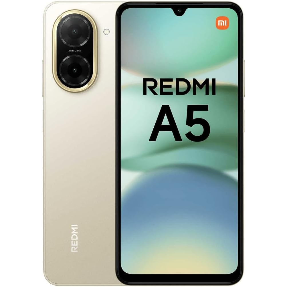 CELLULARE SMARTPHONE XIAOMI Redmi A5 4G LCD 6.88" 4GB/128GB COLORE MIDNIGHT SANDY GOLD GARANZIA EUROPA