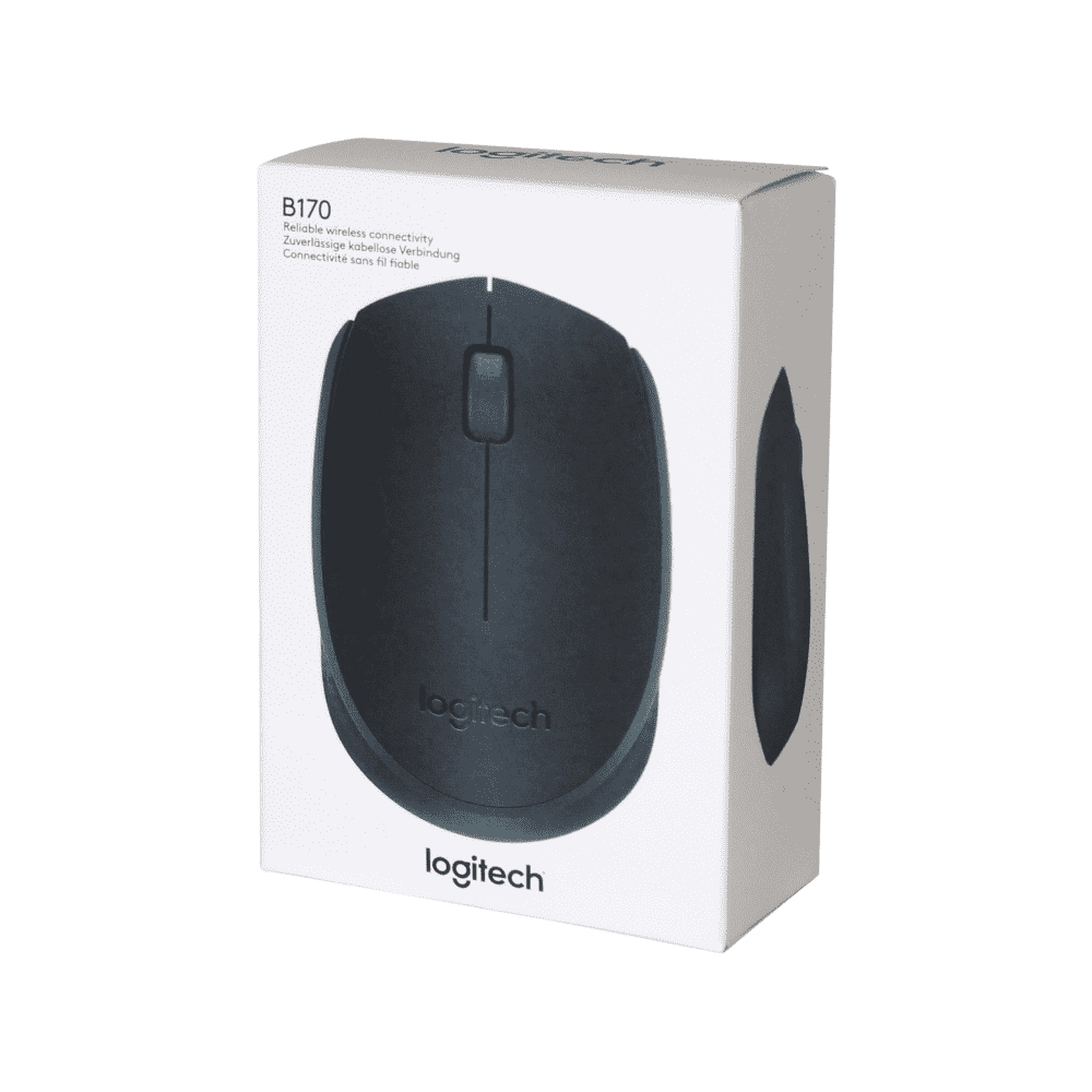 MOUSE LOGITECH B170 WIRELESS 2.4 GHz 800Dpi CON MINI RICEVITORE USB (910-004798)