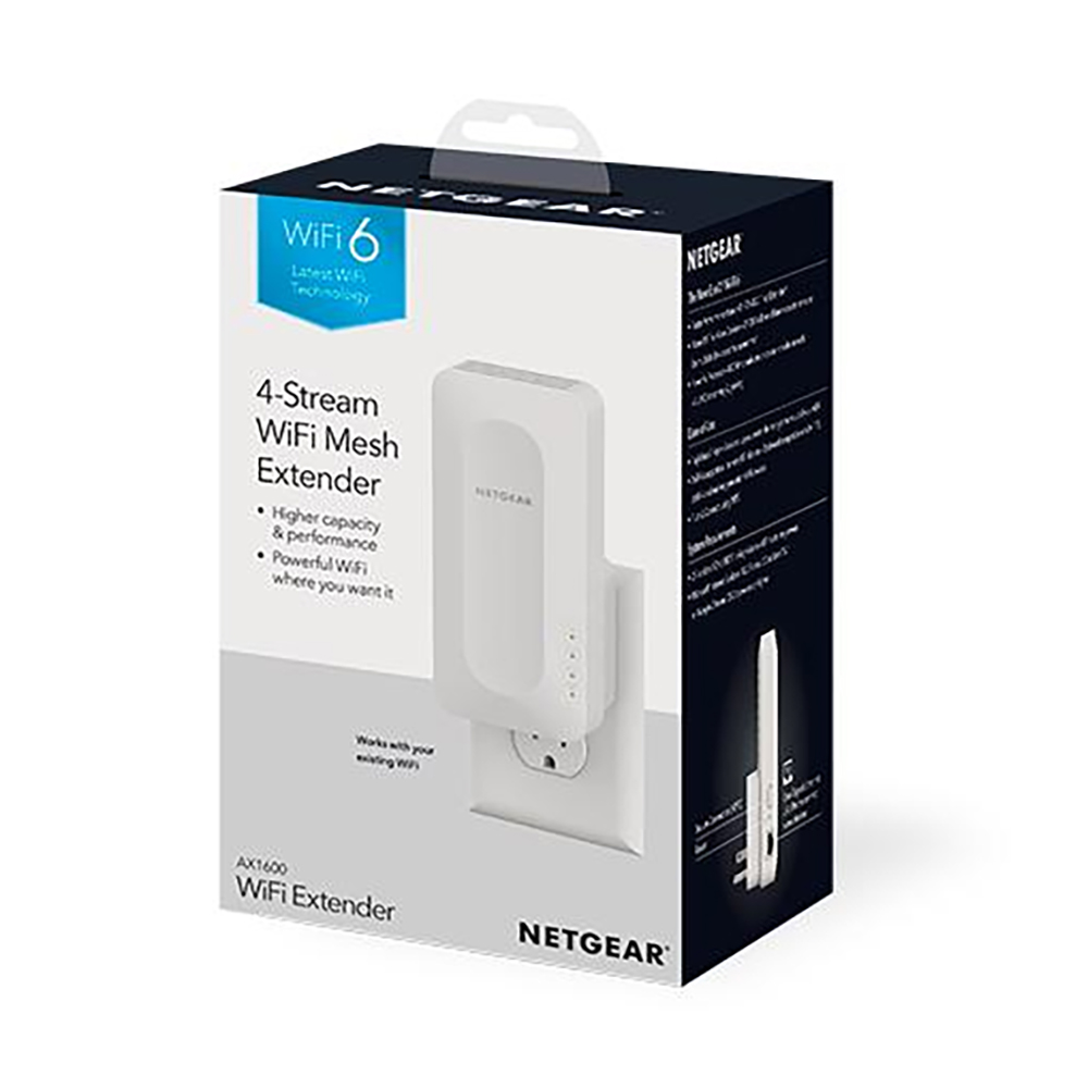 NETGEAR RIPETITORE Wi-Fi 6 Mesh AX1600 4-Stream 2.4 GHz / 5 GHz (EAX12)