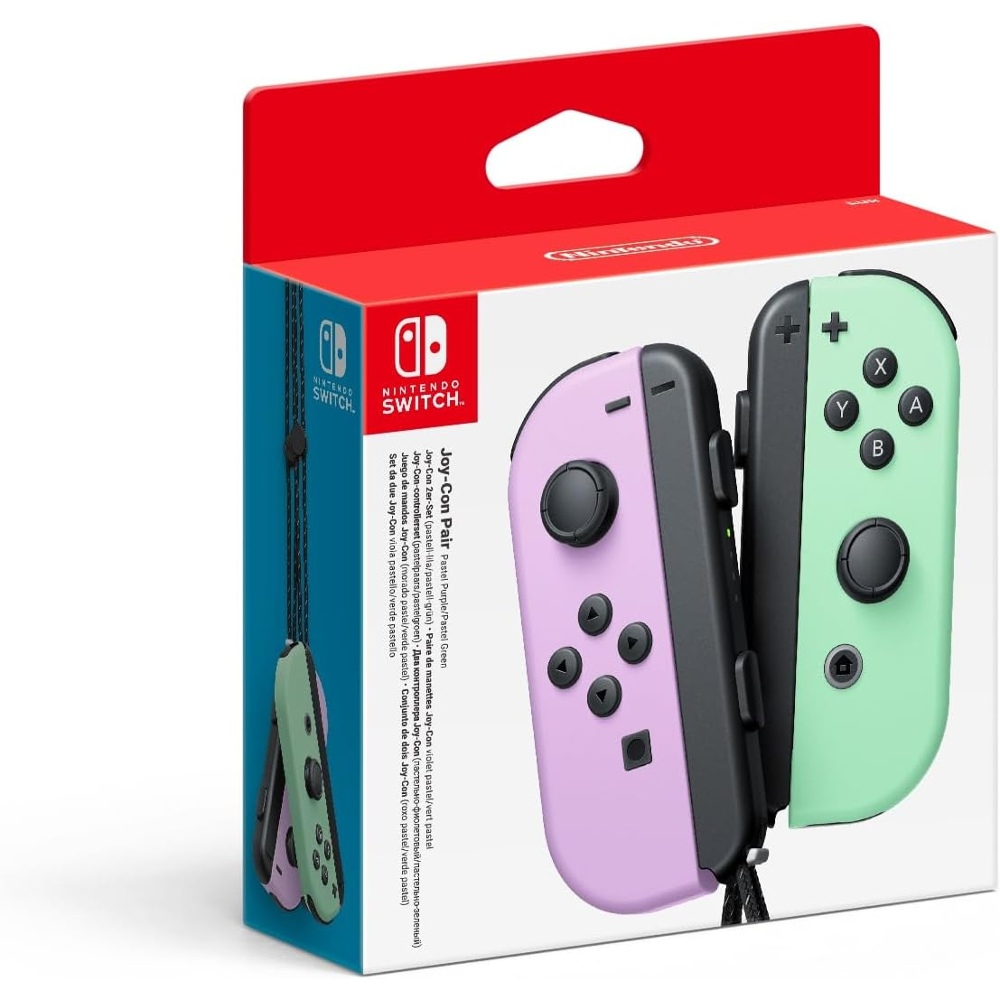 NINTENDO SWITCH: COPPIA DI JOY-CON VIOLA PASTELLO / VERDE PASTELLO