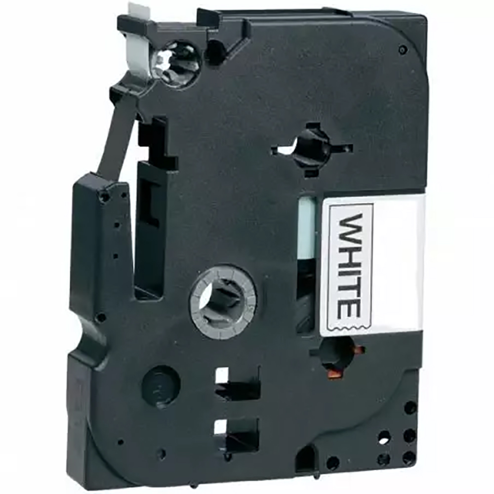 NASTRO ETICHETTETTATRICE BROTHER P-TOUCH (TZ-S231/TZe-S231) 12 mm x 8 m LAMINATO NERO/BIANCO