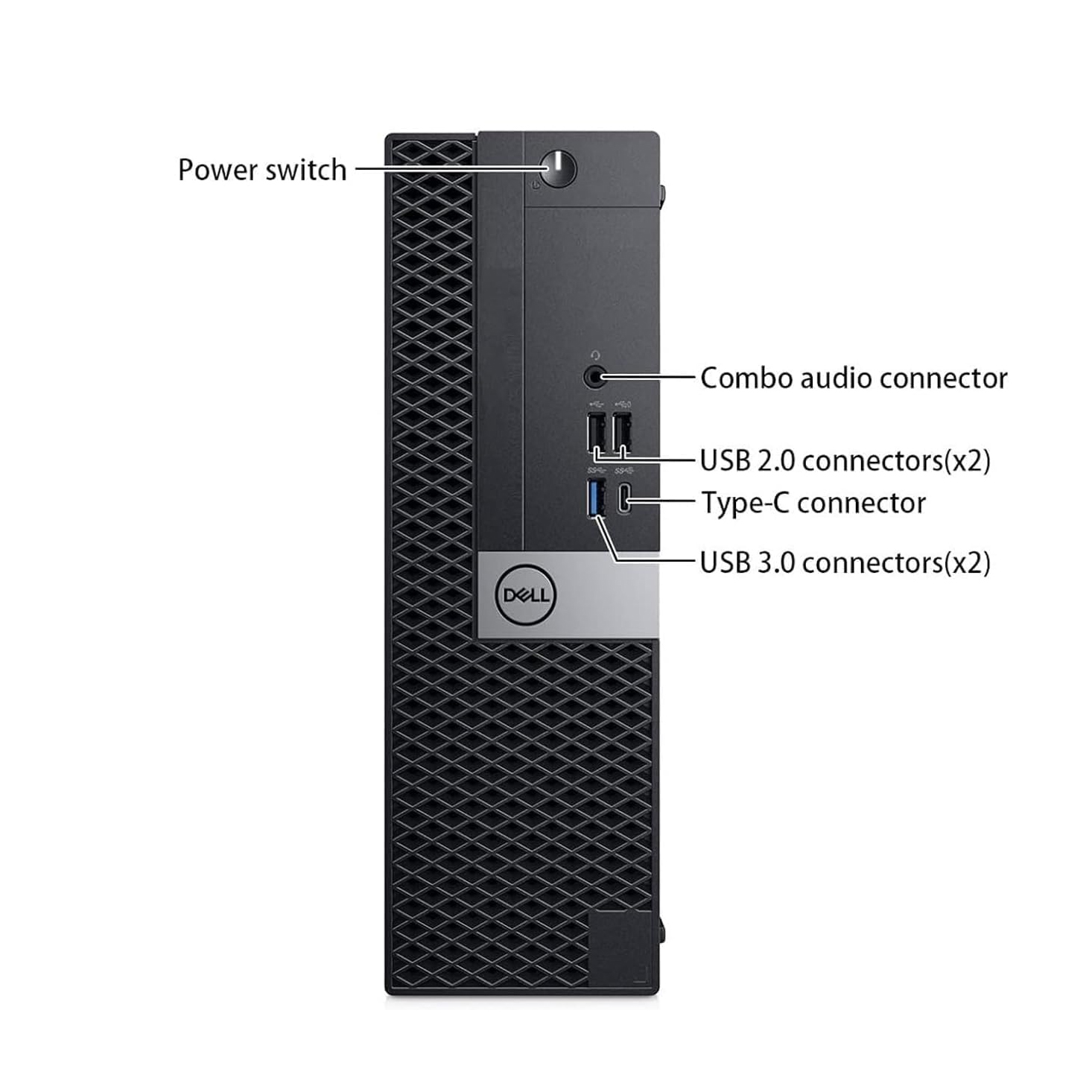 PC RICONDIZIONATO DESKTOP DELL OptiPlex 7050 SFF INTEL i7-6700 3.4GHZ - 16GB DDR3 - SSD NVME 512GB - SVGA Intel HD Graphics 630 - LAN 1Gbit - WIN 11 PRO