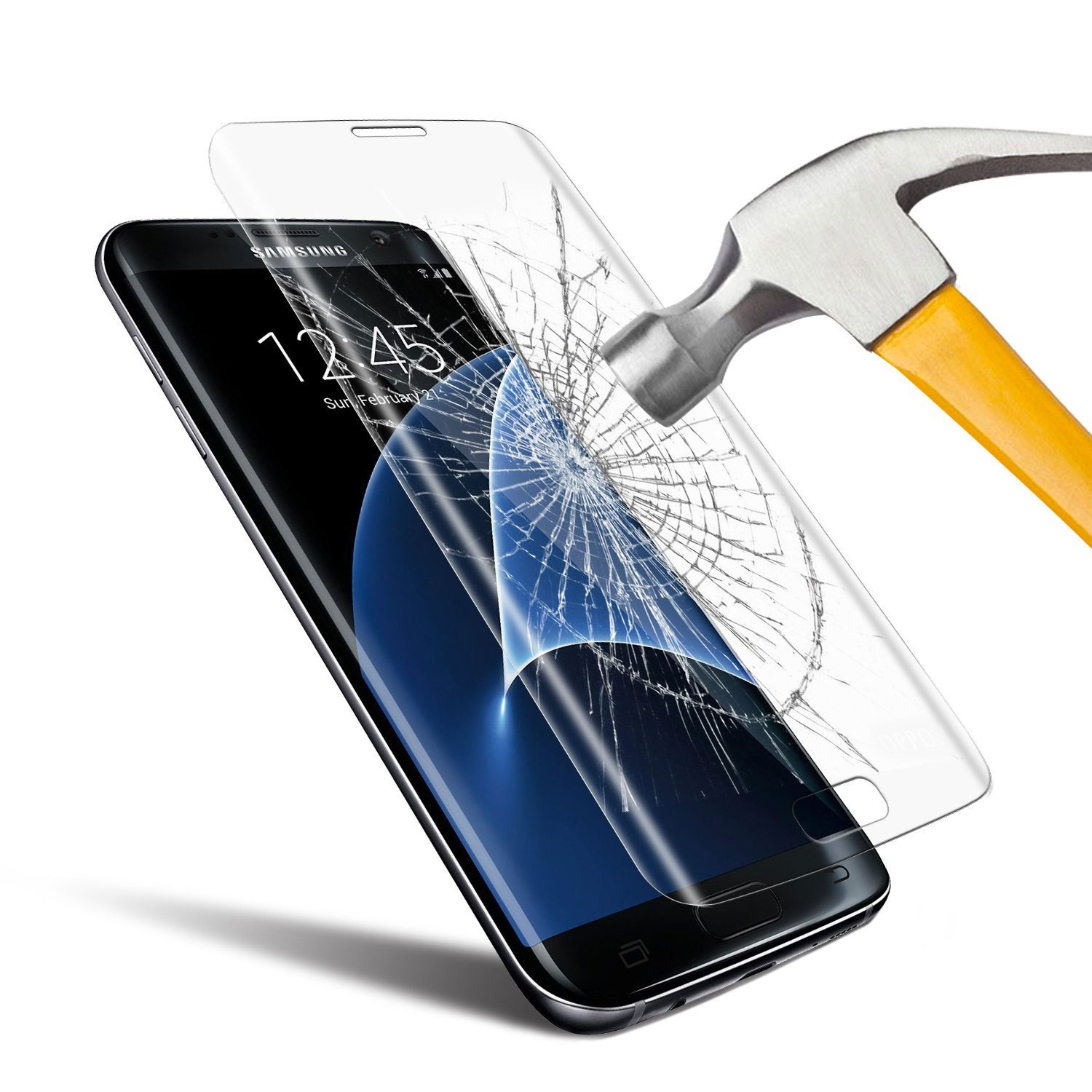 DEVIA PELLICOLA IN VETRO TEMPERATO 9H 0.26mm PER SMATHPHONE SAMSUNG GALAXY S7 EDGE (SM-G950)