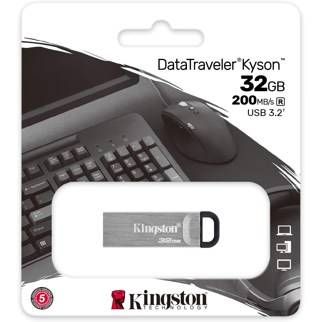 PEN DRIVE USB 3.2 KINGSTON DTKN/32GB DataTraveler Kyson METAL