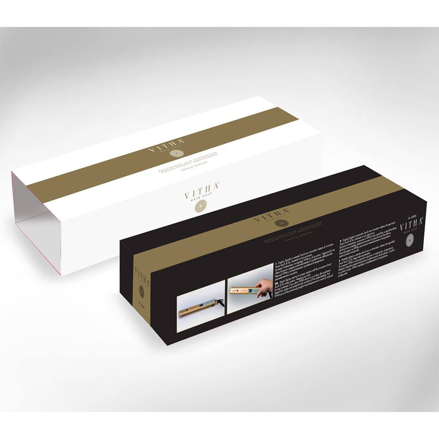 PIASTRA PER CAPELLI PROFESSIONALE HAIR STRAIGHTENER STYLER TOUCH SCREEN E SISTEMA SMART TOUCH & GO