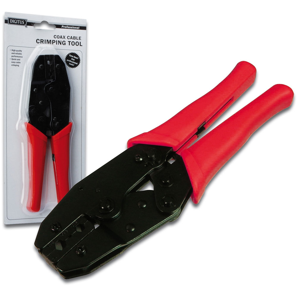 PINZA A CRIMPARE DIGITUS PER CAVO COASSIALE & TVCC BNC RG58 RG59 RG62