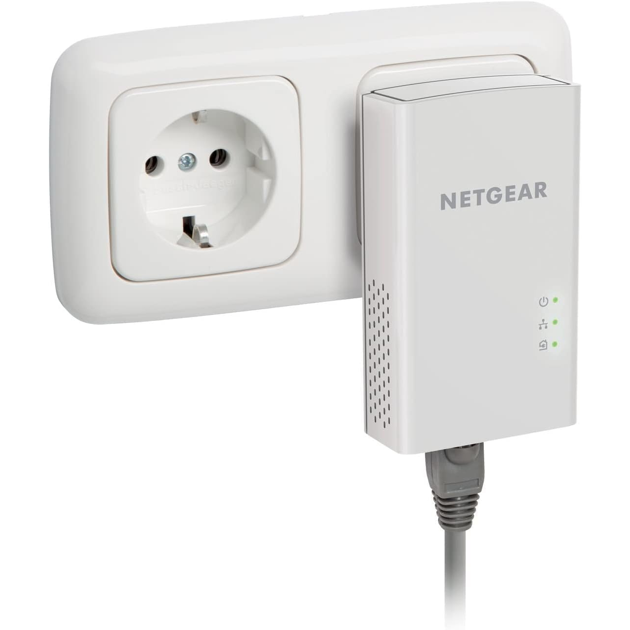 POWERLINE NETGEAR PL1000-100PES - 1 PORTE ETHERNET GIGABYTE - BRIDGE - HOMEPLUG AV2 TRAFERISCE DATI SU SISTEMA ELETTRICO CONF. 2pz