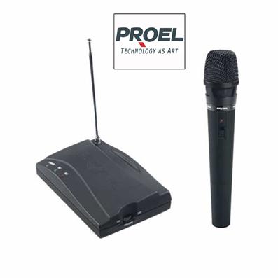 RADIOMICROFONO PROEL RM100M VHF High Band 174-223 MHz + RICEVITORE