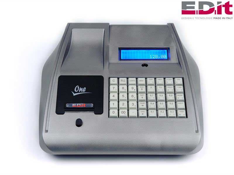 REGISTRATORE DI CASSA E.D.IT ONE GRIGIO METALLIZZATO