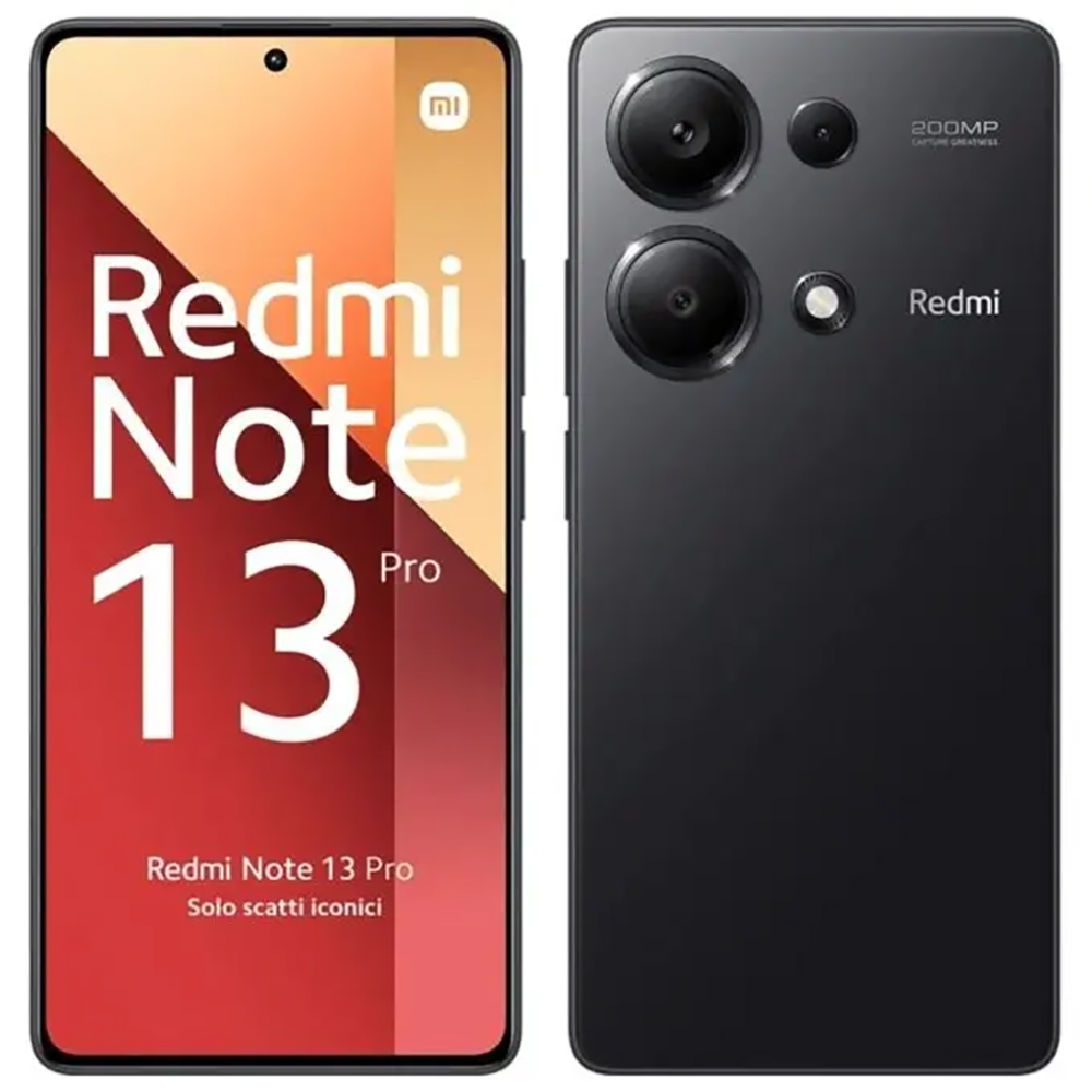CELLULARE SMARTPHONE XIAOMI REDMI NOTE 13 PRO 4G LCD 6.67" NFC 12GB/512GB COLORE MIDNIGHT BLACK GARANZIA EUROPEA