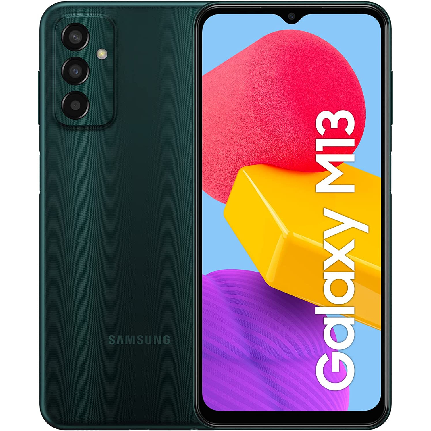 CELLULARE SMARTPHONE SAMSUNG Galaxy M13 SM-M135F/DSN DISPLAY 6.6" 4G 4GB/64GB DUOS COLORE DEEP GREEN GARANZIA EUROPEA