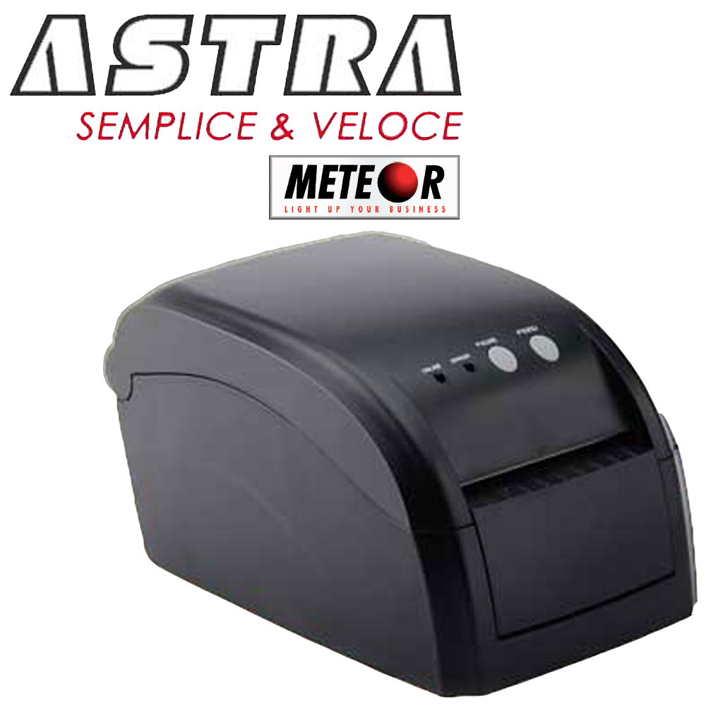 STAMPANTE METEOR ASTRA NEW PER STAMPA ETICHETTE CODICI A BARRE TERMICO CONNESSIONE ETHERNET - USB - SERIALE