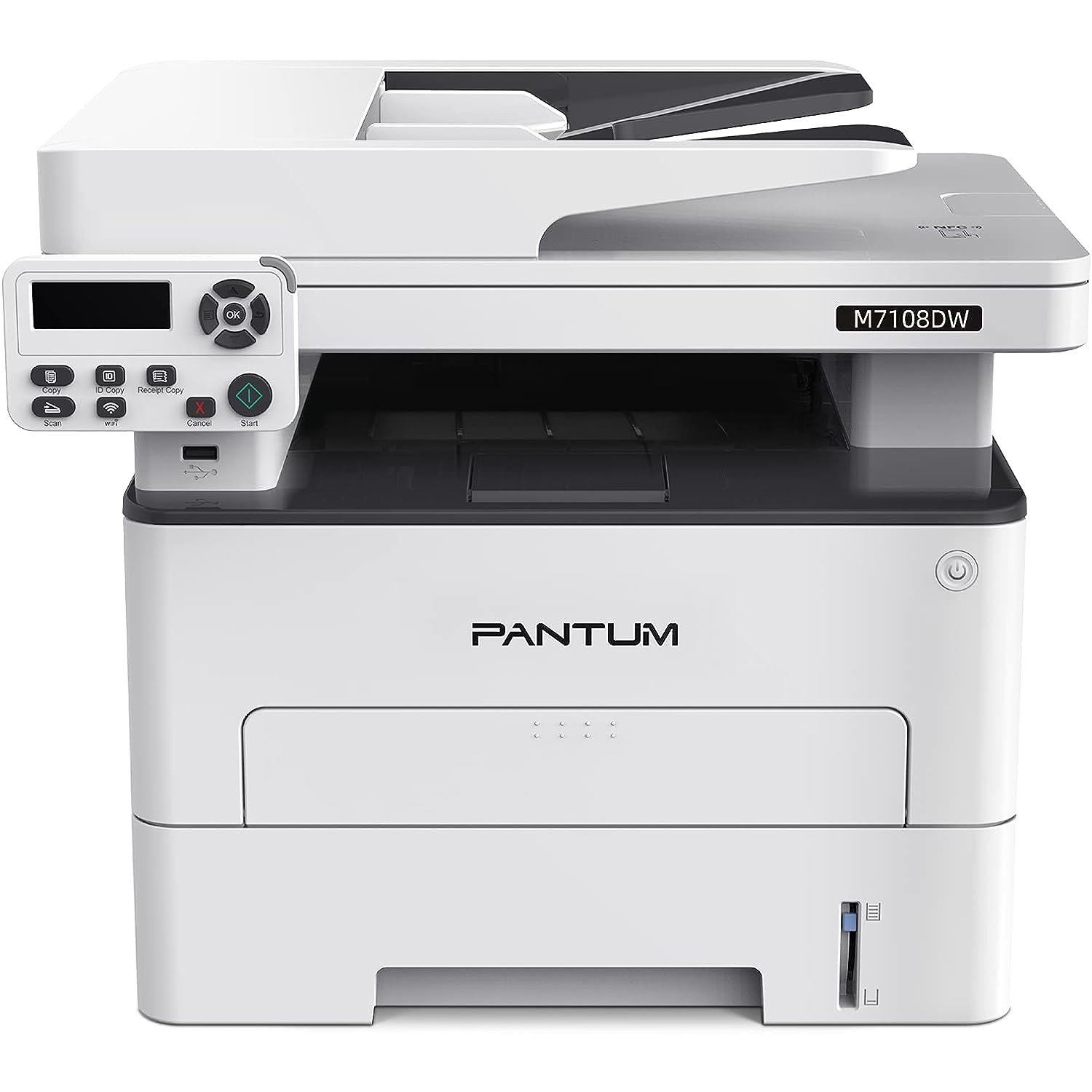 STAMPANTE MULTIFUNZIONE PANTUM M7100DW LASER A4 F/R 1200 x 1200 dpi 256MB RAM 33PPM USB / LAN / Wi-Fi copia+scansione+stampa
