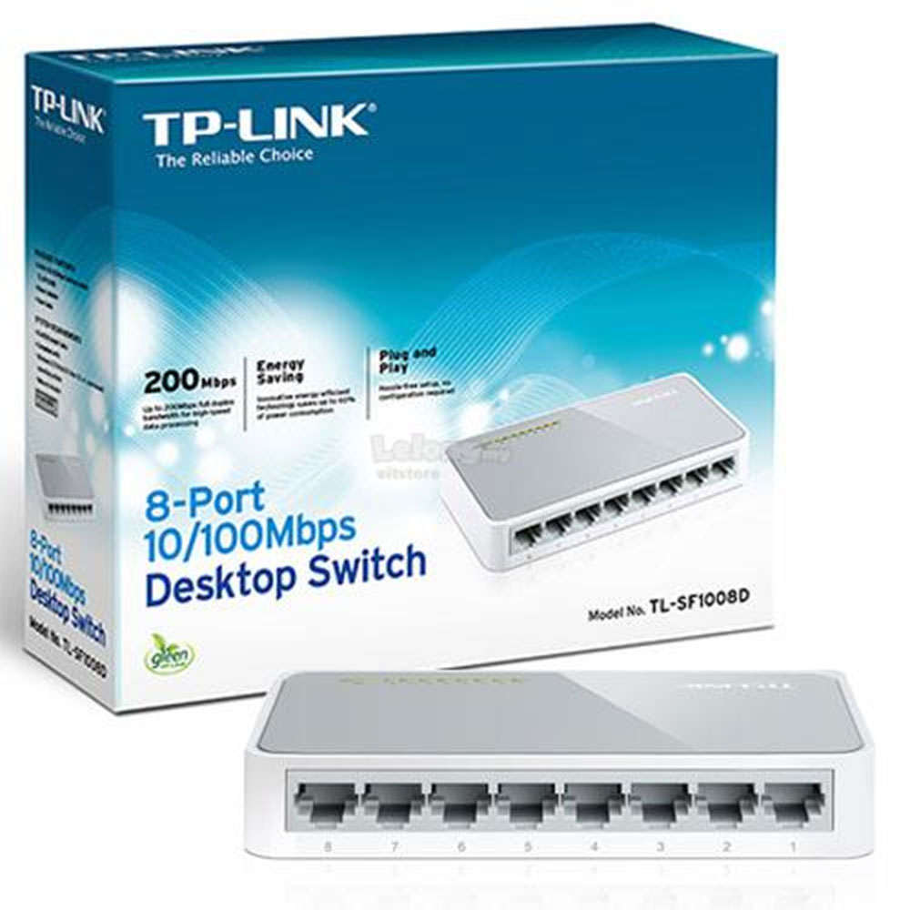 SWITCH DESKTOP DI RETE TP-LINK 8-Port 10/100Mbps TL-SF1008D