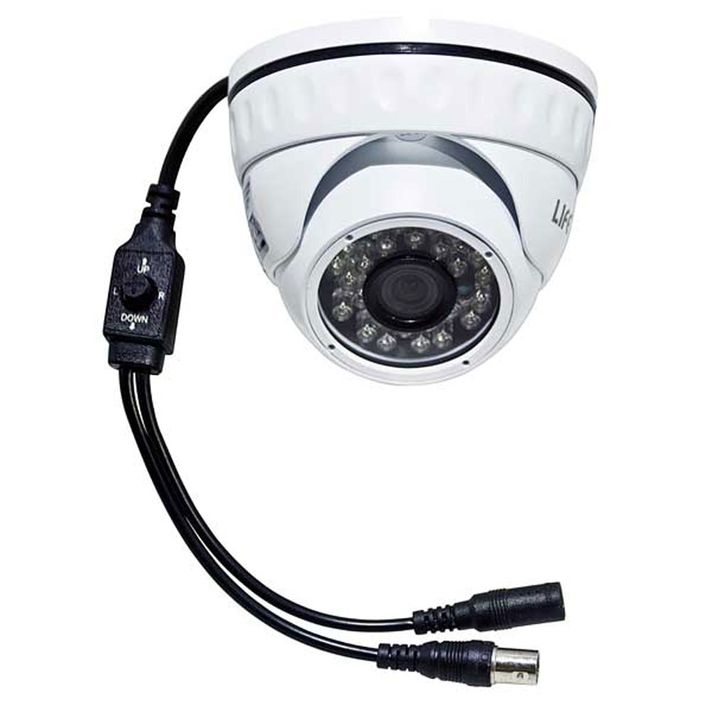 TELECAMERA DOME 2Mpx 2in1 AHD/CVBS 1080P IP65 L.FISSA 3,6mm, 26LED, CMOS 1/2,8" Sony Exmor IMX322, COLORE BIANCO