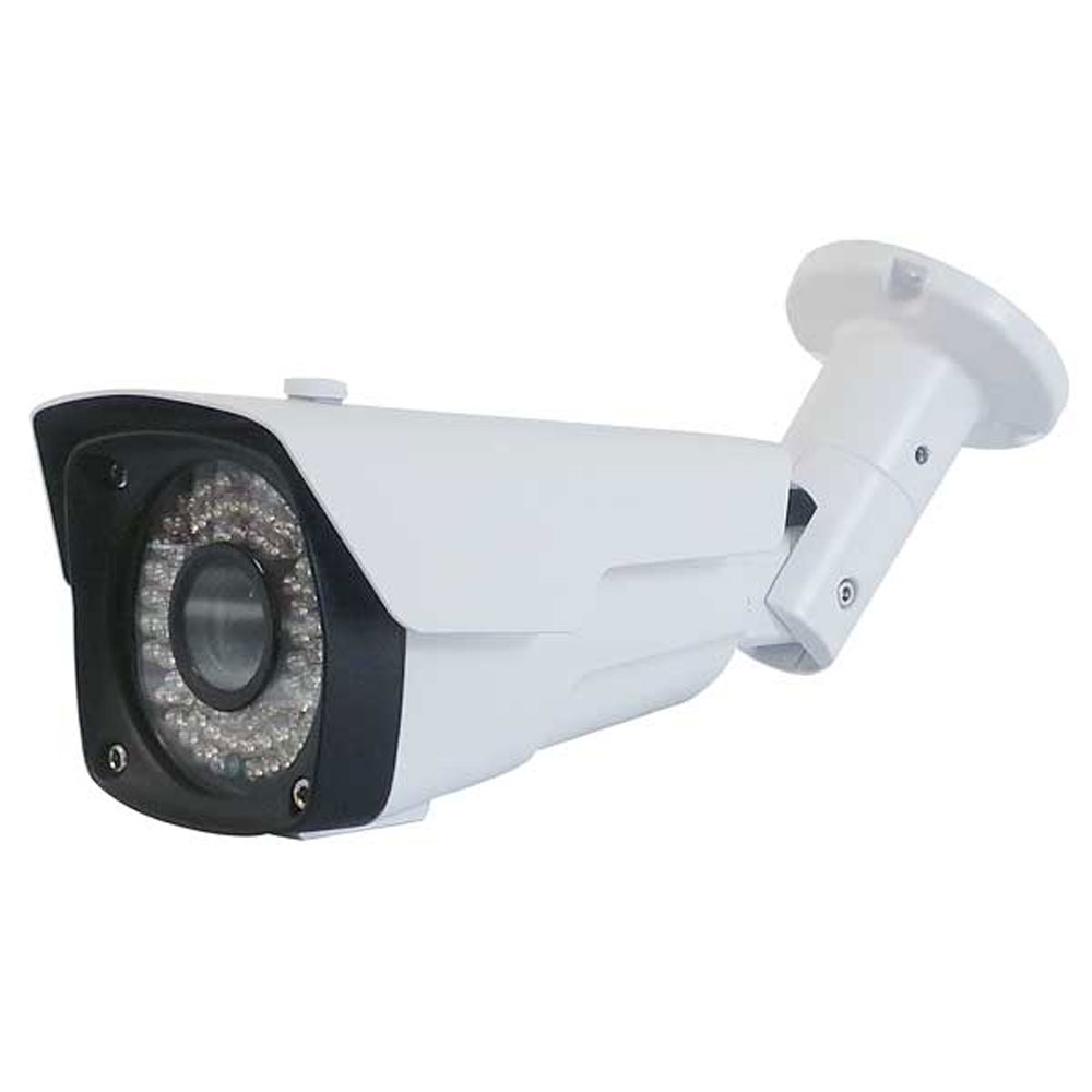 TELECAMERA BULLET 1Mpx 2in1 AHD/CVBS 720P IP65 L.VARIFOCAL 9~22mm, ICR, 72LED, CMOS 1/4" APTINA, OSD, COLORE BIANCO