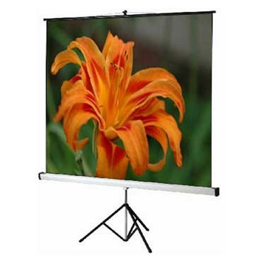TELO PER VIDEOPROIETTORE SOPAR A CAVALLETTO TELA BIANCA/RETRO NERO 240x180