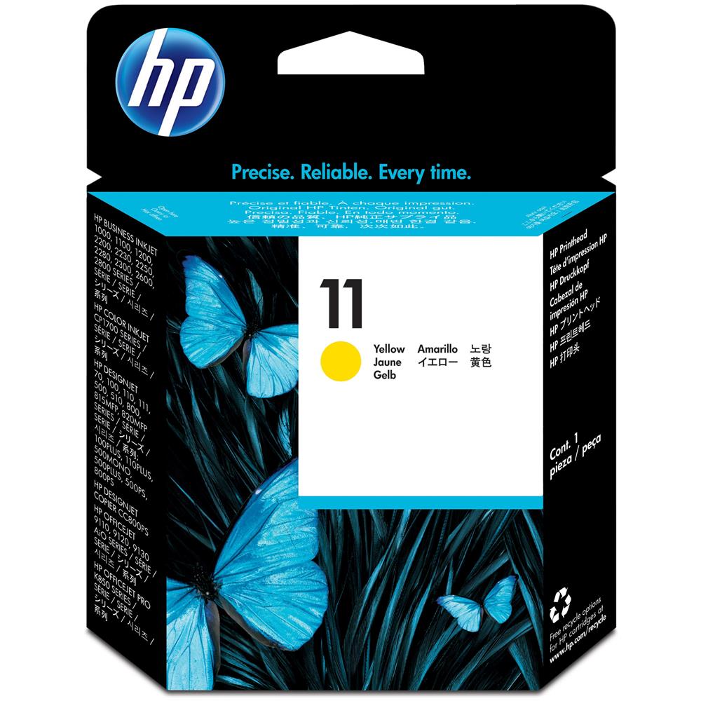 TESTINA DI STAMPA HP N° 11 C4813A GIALLO ORIGINALE DesignJet 500/510/800/800PS