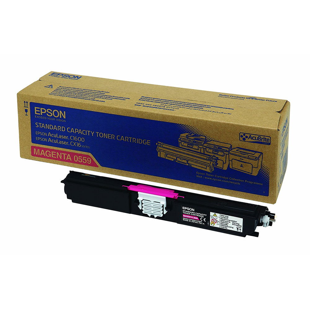 TONER EPSON ORIGINALE MFP LASER MAGENTA 0559 PER SERIE AcuLaser CX16 C1600 (1.600pg)